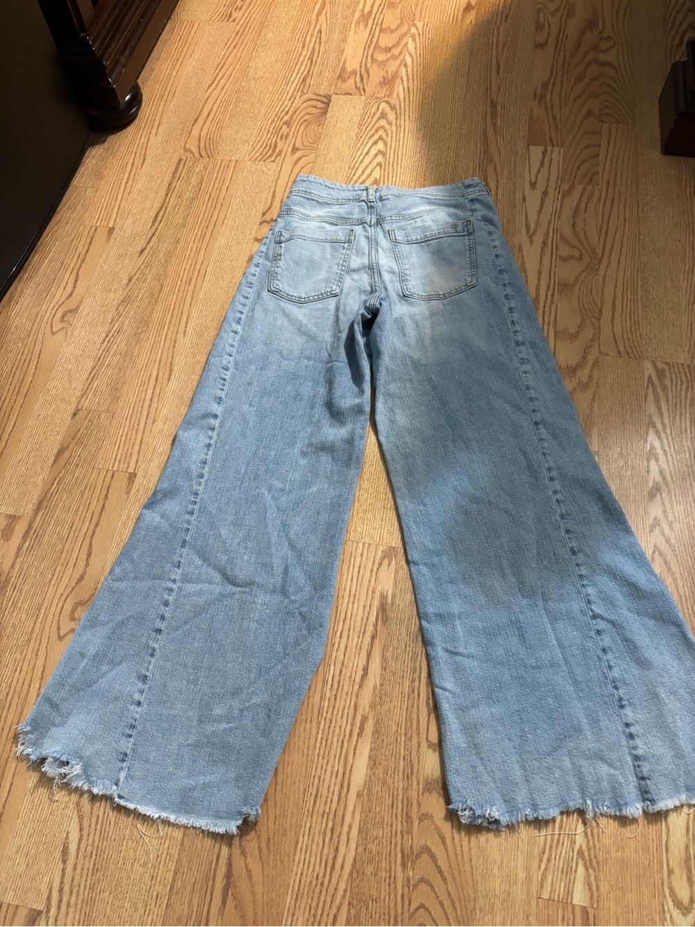Pilcro Light Blue Wide-Leg Flare Jeans - Picture 2 of 3